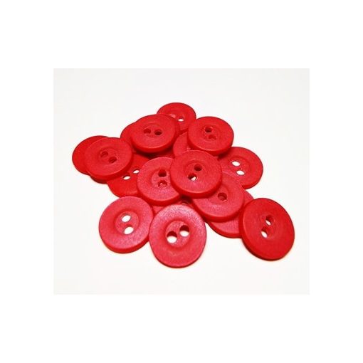 Kerek gomb 12 mm - Piros