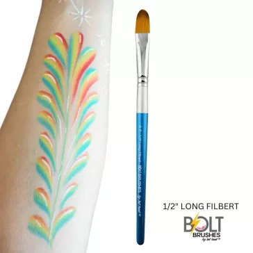   Bolt by Jest Paint Diamond arcfestőecset  Filbert 1/2"Long