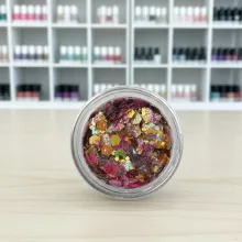 KiviArt Mixed Chunky Csillám CG52 - Vegyes Szemcsés Glitter Sminkhez