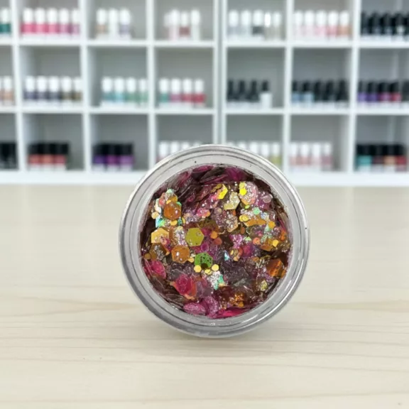 KiviArt Mixed Chunky Csillám CG52 - Vegyes Szemcsés Glitter Sminkhez
