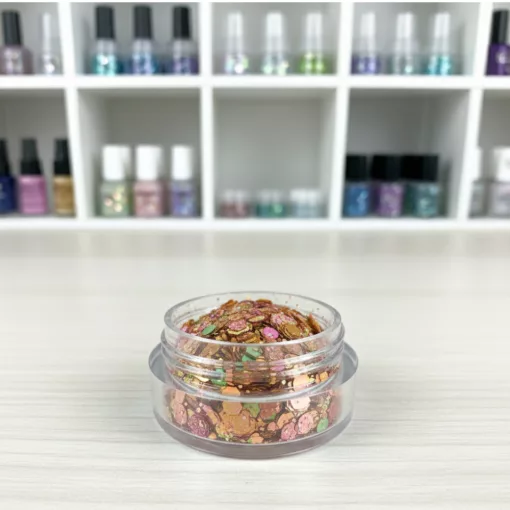 KiviArt Mixed Chunky Csillám CG52 - Vegyes Szemcsés Glitter Sminkhez