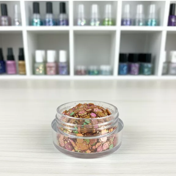 KiviArt Mixed Chunky Csillám CG52 - Vegyes Szemcsés Glitter Sminkhez