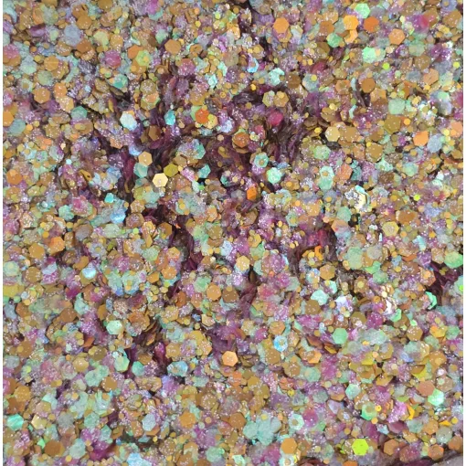 KiviArt Mixed Chunky Csillám CG52 - Vegyes Szemcsés Glitter Sminkhez