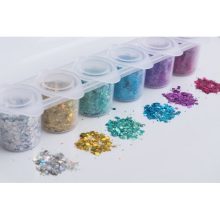 Superstar nagyszemcsés csillám szett 6 db -  Laser 130ml