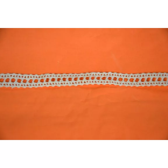 Csipke 100% pamut 1 cm-es bézs