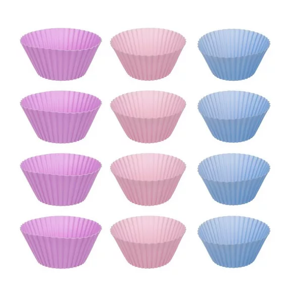 Teflon Muffin Sütő Tepsi + 12 db Szilikon Forma
