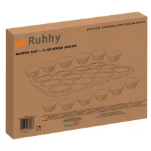 Teflon Muffin Sütő Tepsi + 12 db Szilikon Forma