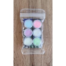 UV - NEON csillámpor csőrös üvegben - Zöld 7 ml