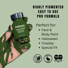 Mehron Folyékony Zöld - Liquid Green (30 ml)