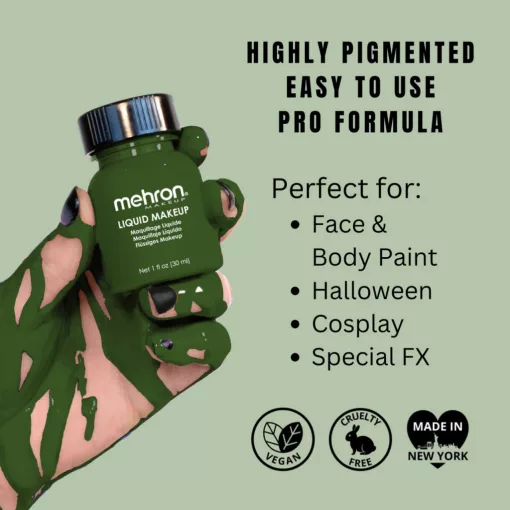 Mehron Folyékony Zöld - Liquid Green (30 ml)
