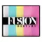Fusion csíkos arcfesték Lodie UP Rainbow Cotton Candy 40 gr