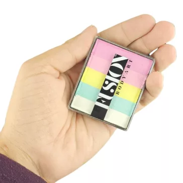   Fusion csíkos arcfesték Lodie UP Rainbow Cotton Candy 40 gr