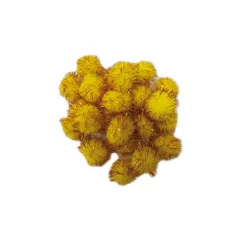 Pompon 30 mm - Arany és ezüst színű