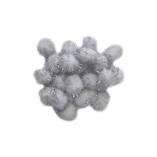 Pompon 30 mm - Arany és ezüst színű