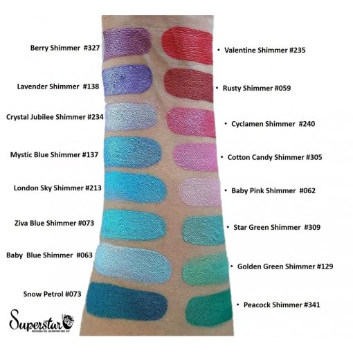 Superstar arcfesték - London égkék gyöngyház 45g /London sky blue (shimmer) 213/