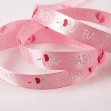 BABY mintás szatén szalagok - 12 mm több színben