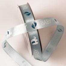 BABY mintás szatén szalagok - 12 mm több színben