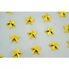 Strasszkő öntapadós 1cm  35 db-os - Csillag forma Arany