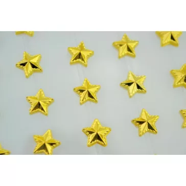 Strasszkő öntapadós 1cm  35 db-os - Csillag forma Arany