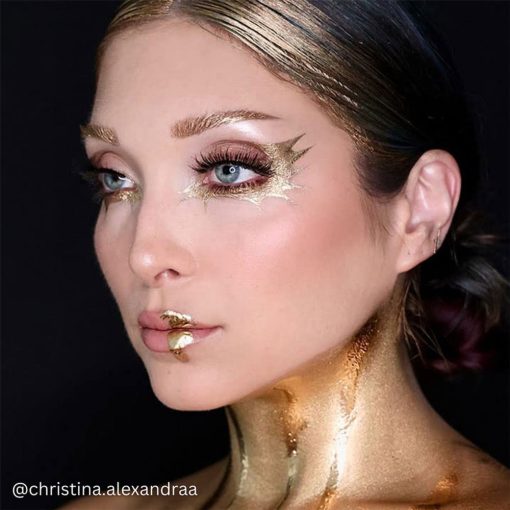 Mehron Metallic Powder Gold + - Mixing Liquid 