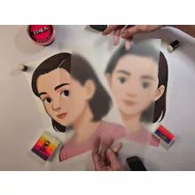 Arcfestés gyakorlólap Lány 2 részes A4