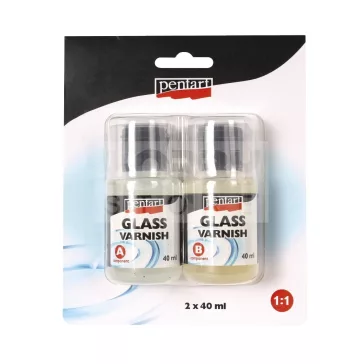 Üveggyanta, műgyanta - lakk1:1 szett 2x40 ml