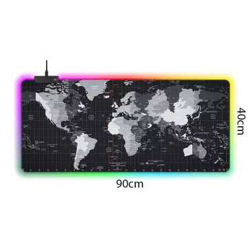 LED Világító Gamer Egérpad – Térkép Design