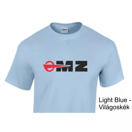 MZ logo póló, Motorradwerke Zschopau póló, retró motoros ajándék, veterán motor póló, NDK motoros ruházat,