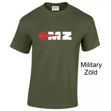 MZ logo póló, Motorradwerke Zschopau póló, retró motoros ajándék, veterán motor póló, NDK motoros ruházat,