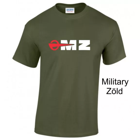 MZ logo póló, Motorradwerke Zschopau póló, retró motoros ajándék, veterán motor póló, NDK motoros ruházat,