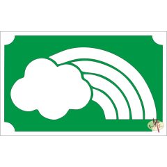   Mk Body Deco Csillámtetoválás sablon 8x5 cm-es  - Szivárvány 132