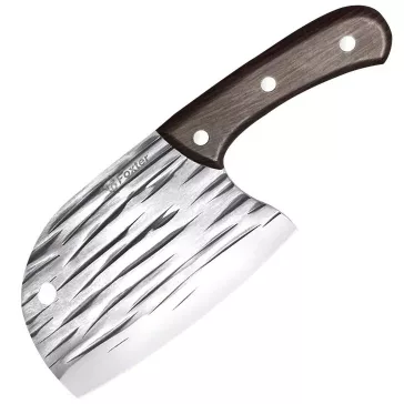 Foxter 25 cm-es japán stílusú aprító és séfkés ergonomikus fa markolattal.