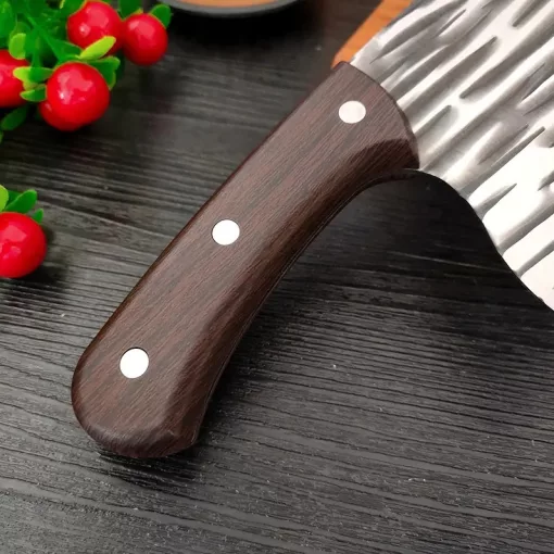 Foxter 25 cm-es japán stílusú aprító és séfkés ergonomikus fa markolattal.