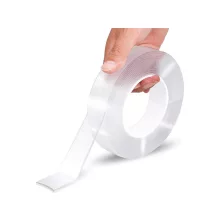Erős kétoldalas átlátszó nano ragasztószalag, 5m
