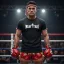 Muay Thai 4 feliratos prémium pamut póló edzésre és utcai viseletre