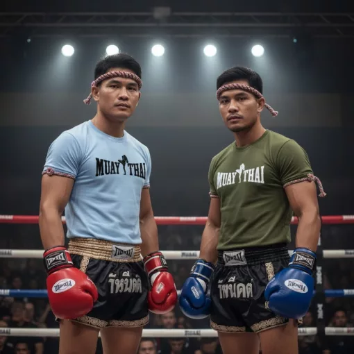 Muay Thai 4 feliratos prémium pamut póló edzésre és utcai viseletre