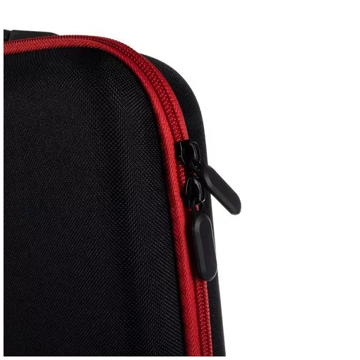 Soulima 22886 körömlakk-rendező tok, fekete színű, 60 flakon tárolására alkalmas, hordozható, merevített, cipzáras tároló kozmetikumokhoz és illóolajokhoz