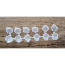 Kupakos tégely, tároló 6x3ml