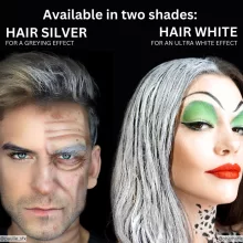 Mehron Hair White Ecsettel Fehér hajszínező 130 ml