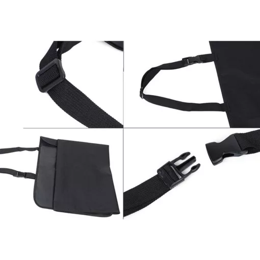 105x50 cm-es fekete vízálló autós ülésvédő szőnyeg kutyáknak