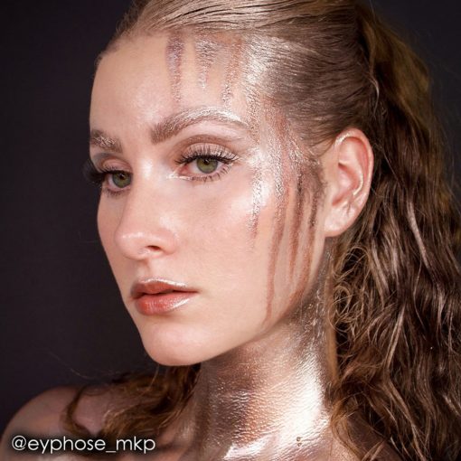 Mehron Metallic Powder Rose + - Mixing Liquid 