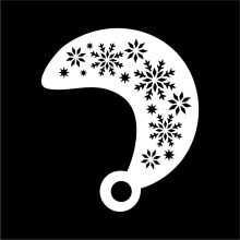 Hópihe és jégvarázslat arcfestő sablon