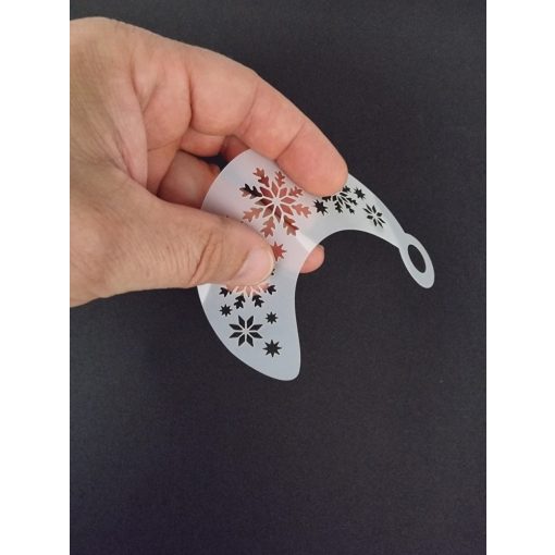 Hópihe és jégvarázslat arcfestő sablon