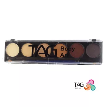 TAG SKIN COLOUR PALETTA + 2 ecset 6x10gr