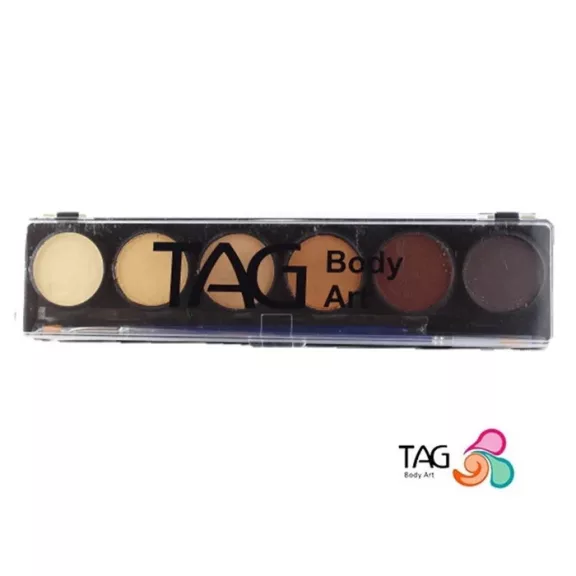 TAG SKIN COLOUR PALETTA + 2 ecset 6x10gr