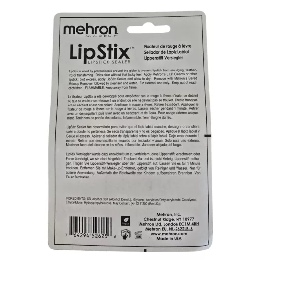 Mehron Lipstix Fix™ - Lipstick Sealer - Rúzsfixáló 15ml