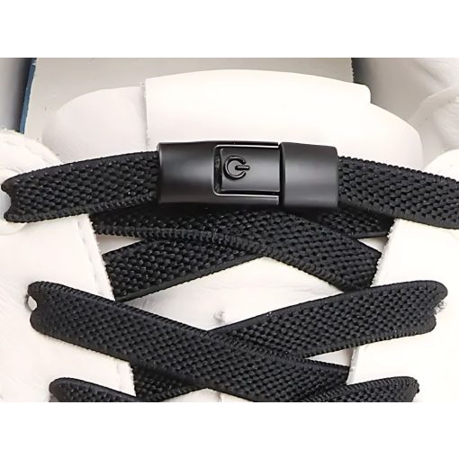 Kötés Nélküli Rugalmas Gumis Cipőfűző - Fekete