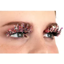 PXP Candy Luminous Chunky csillámos szempillák Calypso stílusú pink sárga 41424
