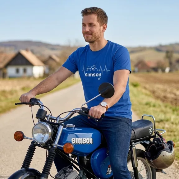 Simson S51 EKG Póló – Retro stílus a legendás motor szerelmeseinek