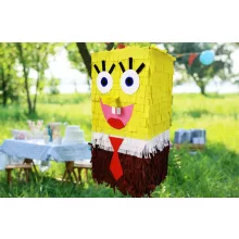 SpongyaBob Kockanadrág alakú színes party pinata szülinapi bulira.